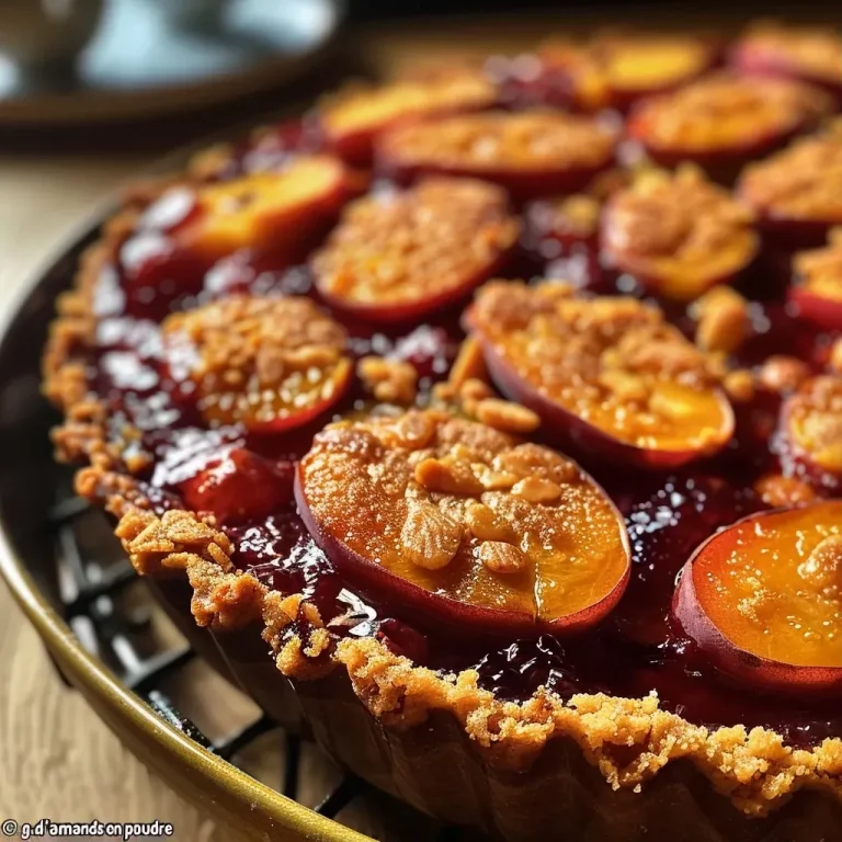 Close-up of juicy, stuffed apricots with a cherry on top.
