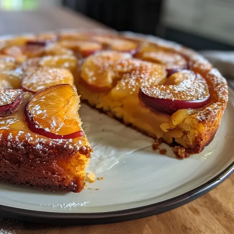 Le cake aux abricots moelleux qui va égayer vos goûters Close-up view of a moist apricot cake with sliced apricots on top.
