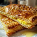 Close-up of a crispy galette de sarrasin with a golden-brown color.