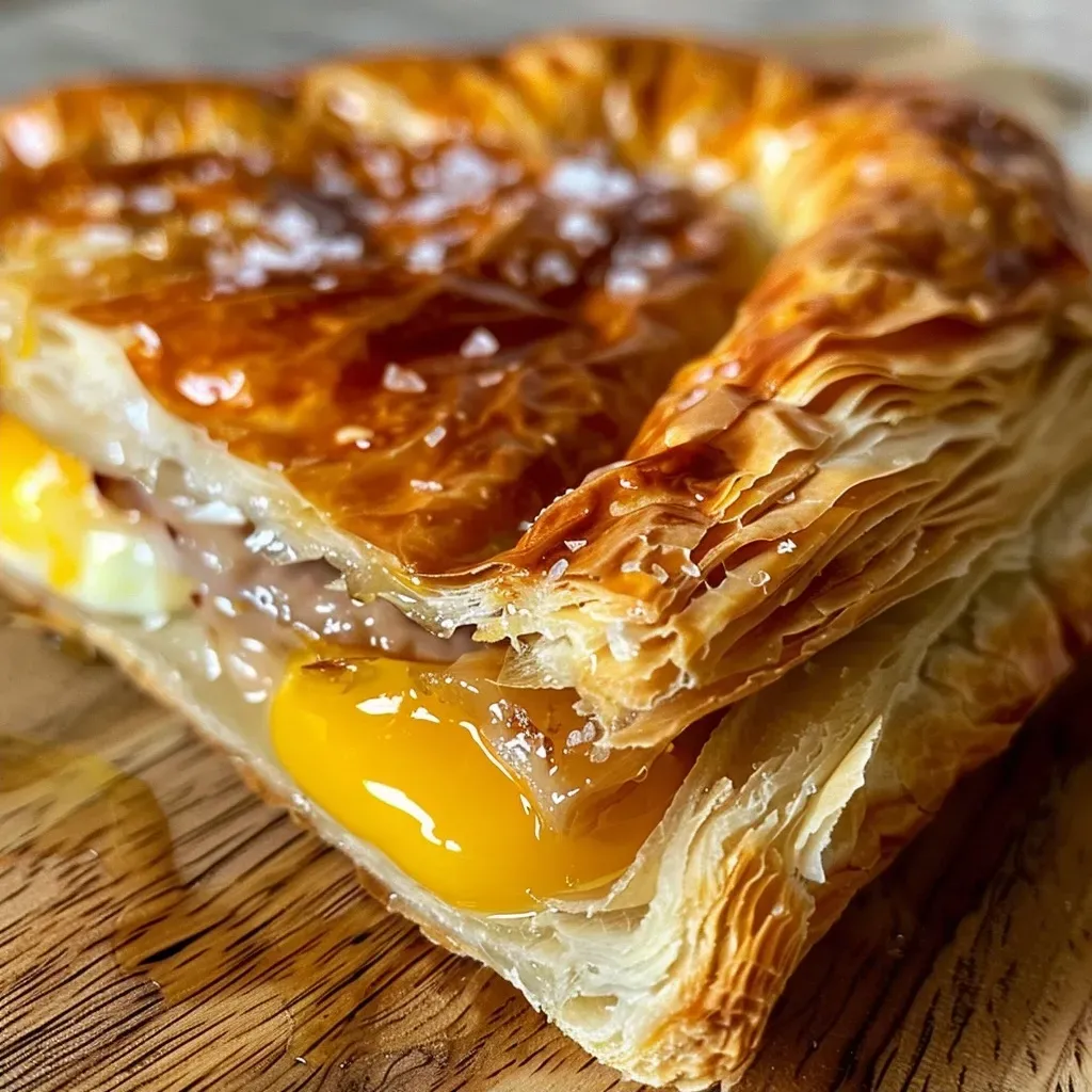 An iPhone 15 Pro shot showcasing a delicious, fluffy galette de sarrasin with visible ingredients.