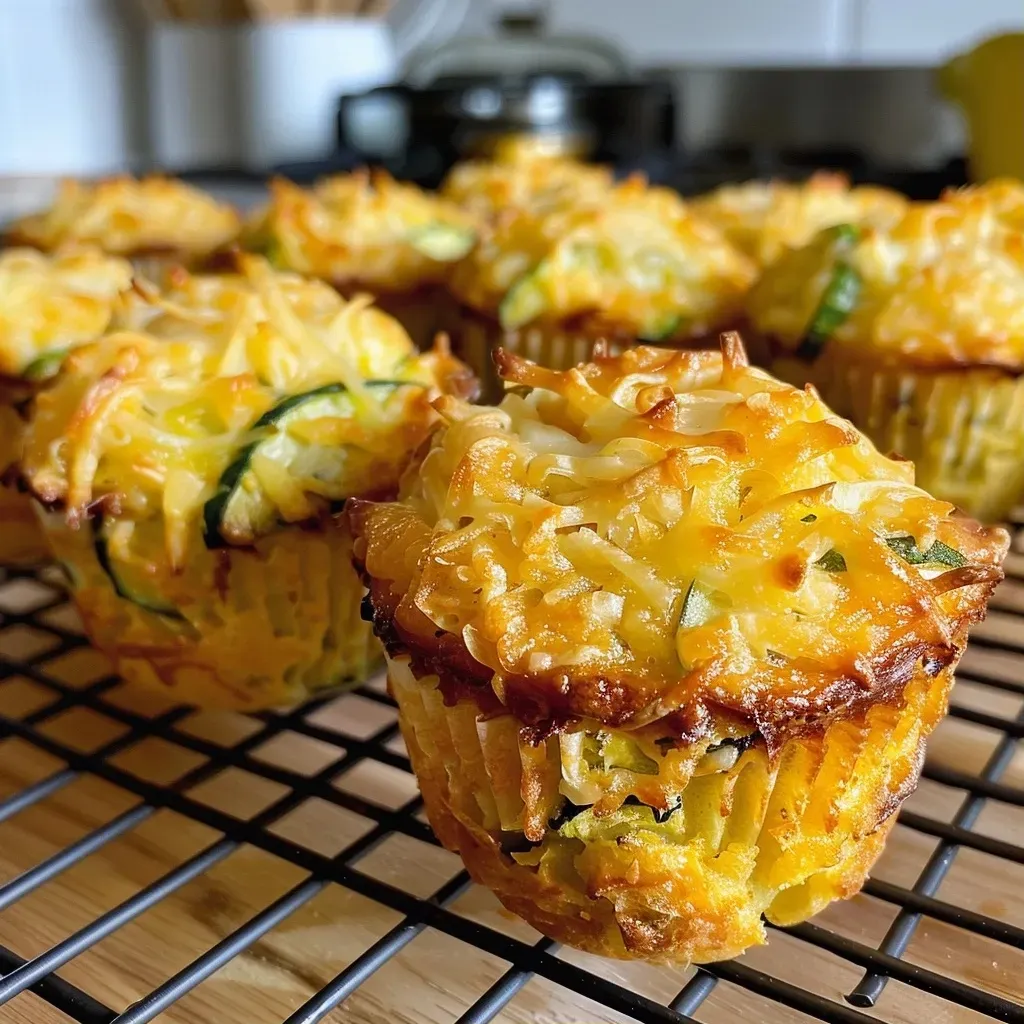 A close-up of savory vegetable muffins, showcasing a moist texture and vibrant colors.