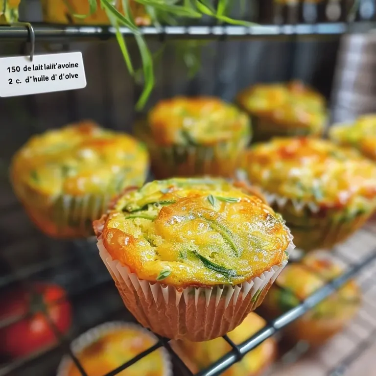 Close-up view of savory muffins styled like pizza, showcasing vibrant ingredients.